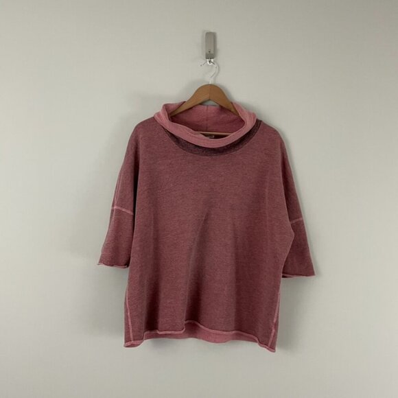 Standard James Perse Melange Crop Funnel Neck Sweatshirt Size 3 (Large) - Picture 1 of 6